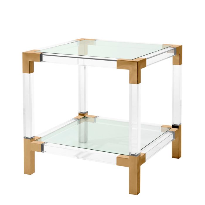 Table d'appoint dorée en verre | Eichholtz Royalton