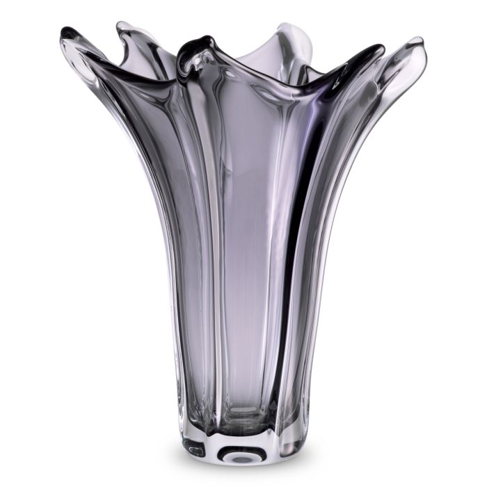 Vase en verre soufflé gris | Eichholtz Sutter