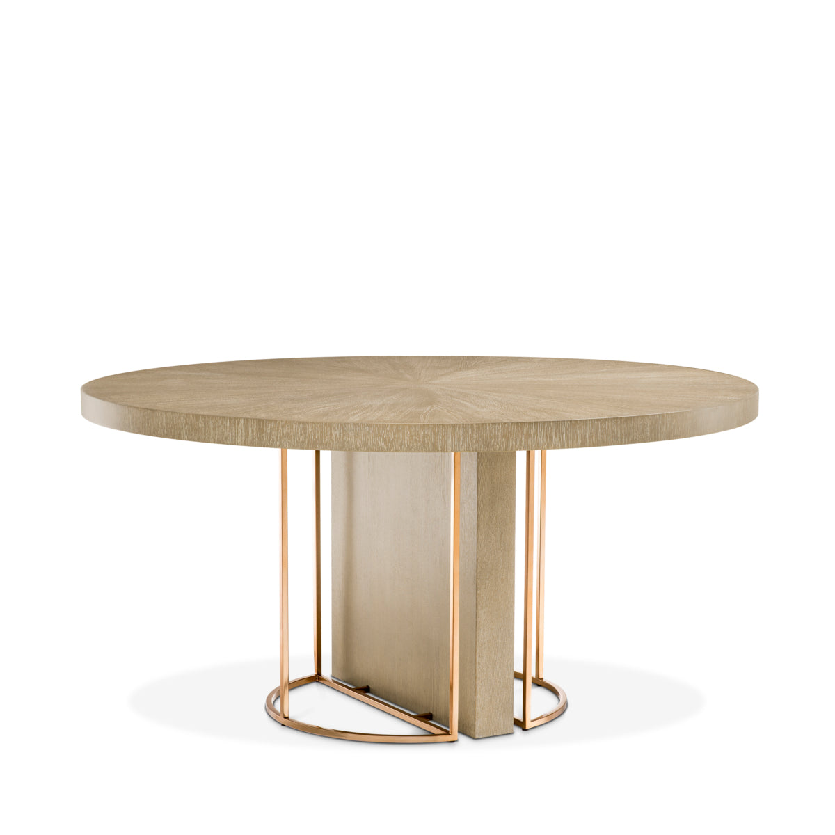 Table de salle à manger en placage chêne blanchi | Eichholtz Remington - vue principale | REMO-HOME