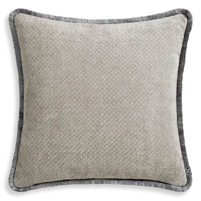 Coussin carré en tissu gris | Eichholtz Paia L