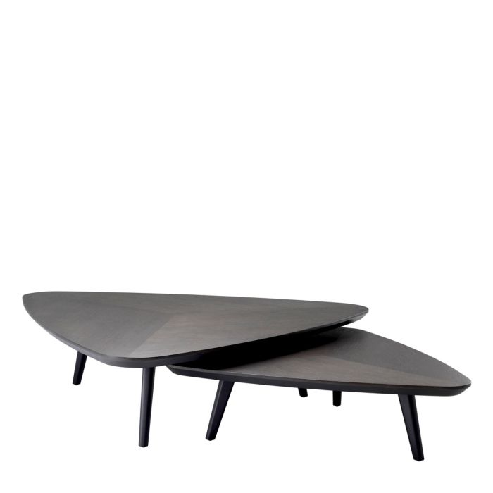 Table basse en chêne mocha (lot de 2) | Eichholtz Lauren