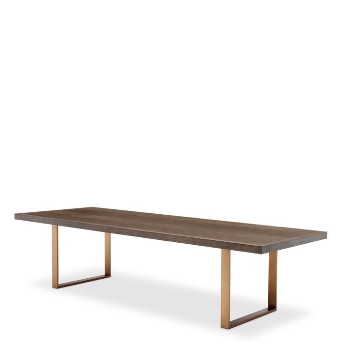 Table à manger en chêne brun 300 cm | Eichholtz Melchior