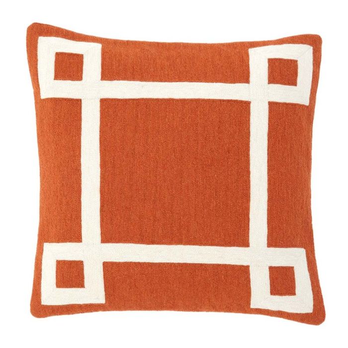 Coussin carré en en tissu orange | Eichholtz Hartley