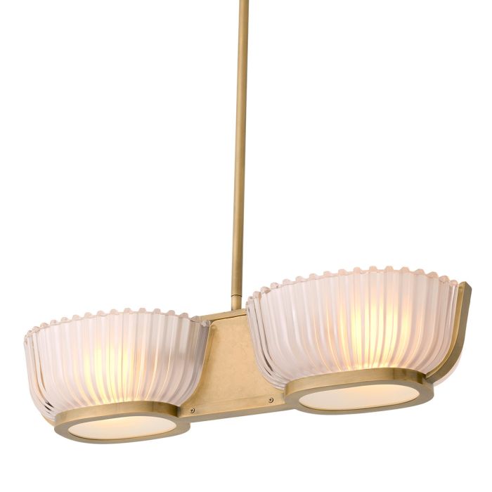 Lustre doré en verre mat | Eichholtz Artos Double