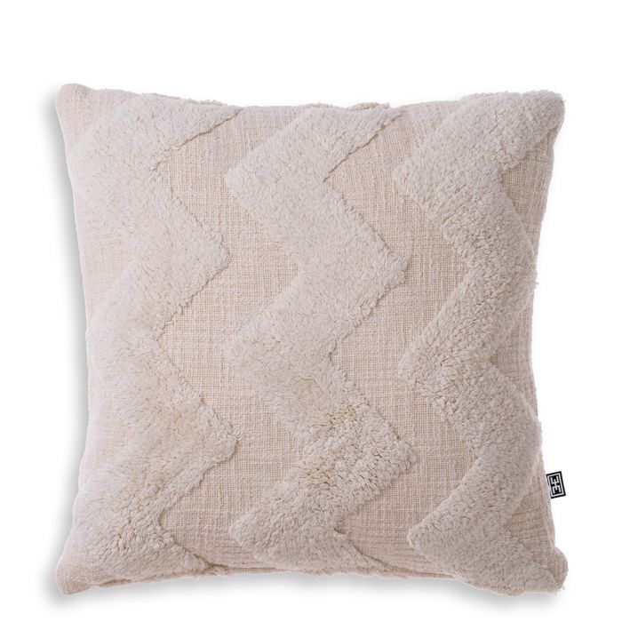 Coussin carré en coton blanc cassé | Eichholtz Mynos S