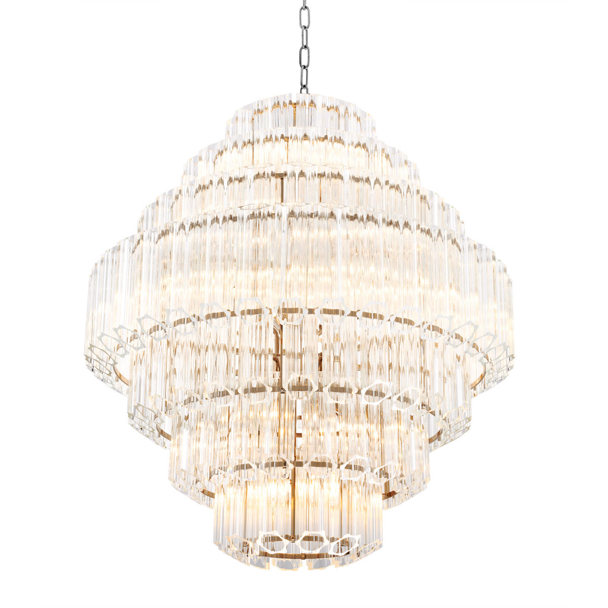 Chandelier en nickel | Eichholtz Vittoria L - vue principale | REMO-HOME
