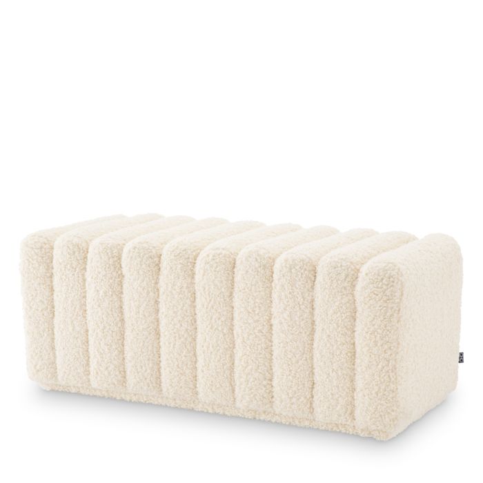 Banc molletonné blanc | Eichholtz Bente