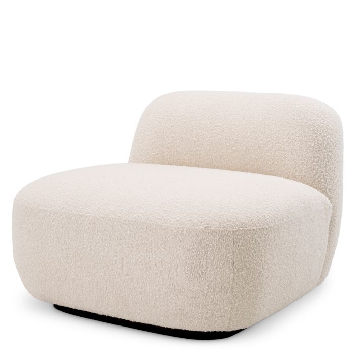 Fauteuil bouclé crème | Eichholtz Bjorn