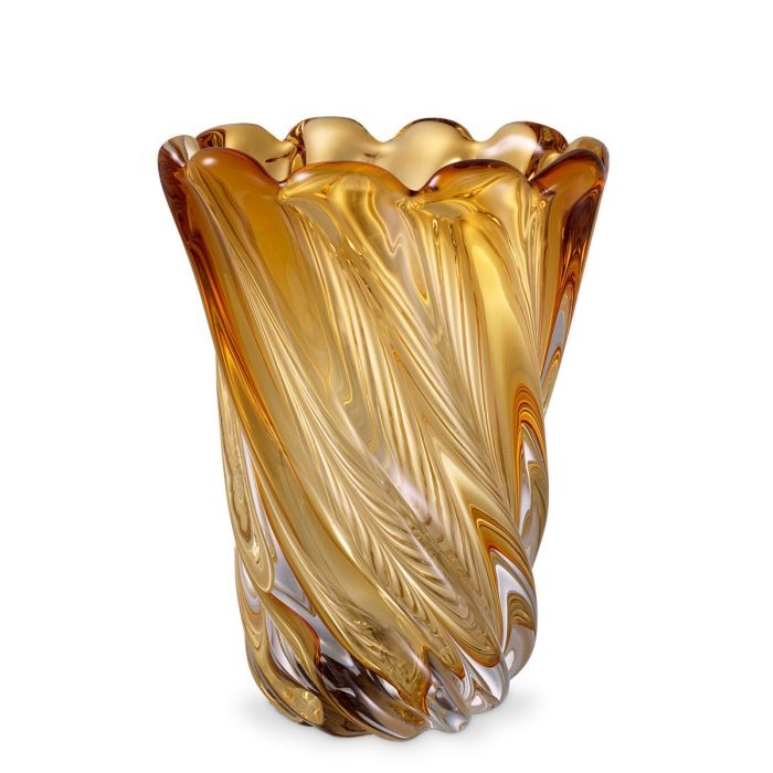 Vase en verre soufflé jaune | Eichholtz Contessa S