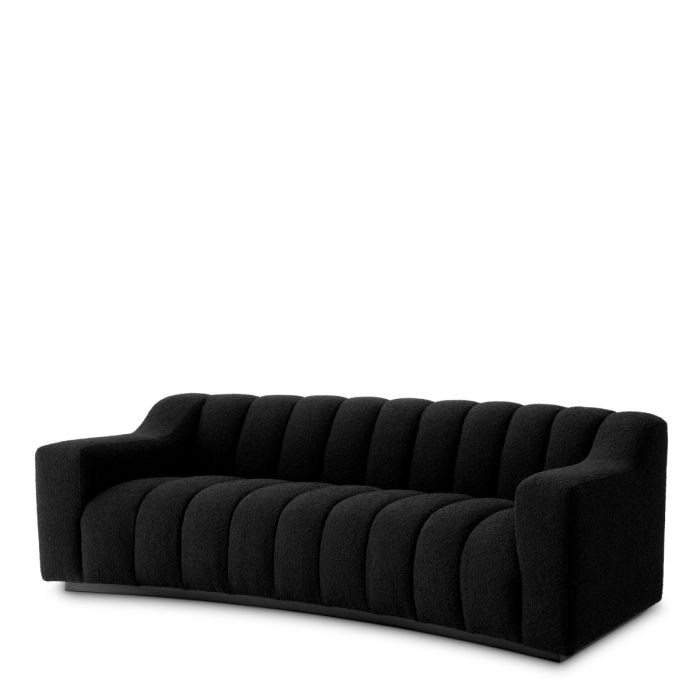 Canapé 2-3 places bouclé noir | Eichholtz Kelly S