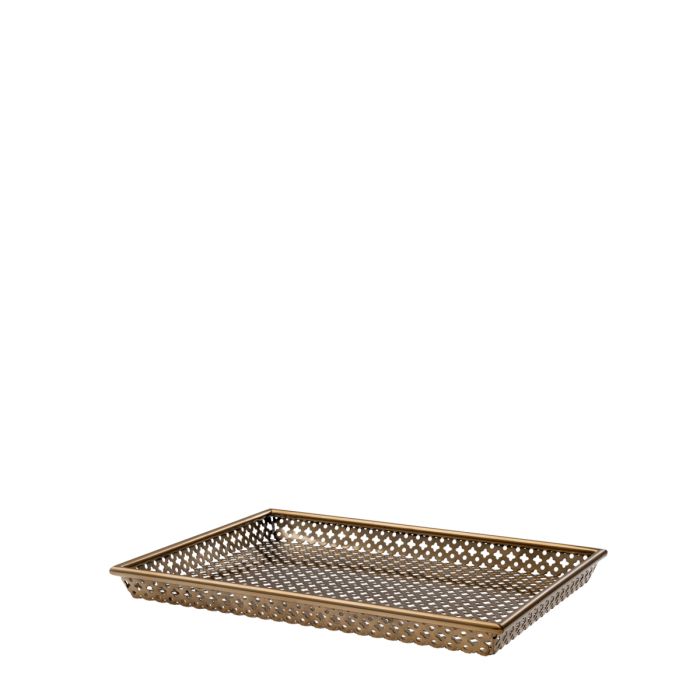 Plateau rectangulaire en laiton vieilli | Eichholtz Sirenuse S