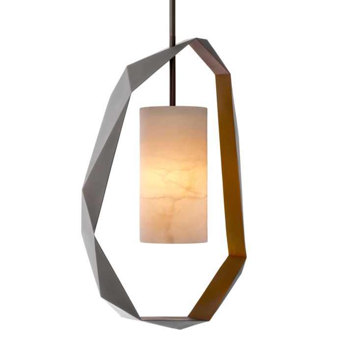 Lustre en bronze et en albâtre | Eichholtz Santos