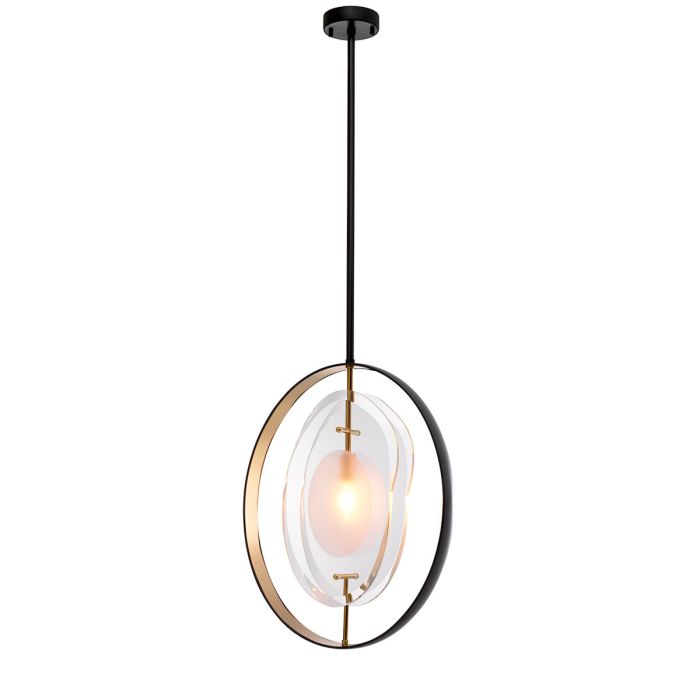 Lustre en bronze et en verre satiné | Eichholtz Vincente