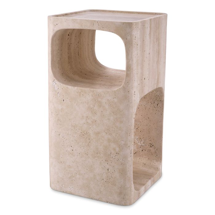 Table d'appoint en travertin | Eichholtz Adler