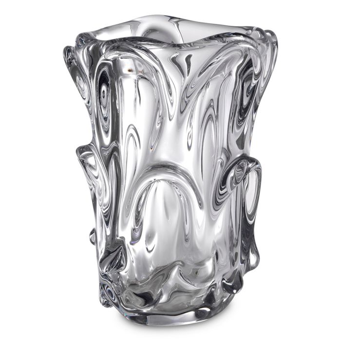 Vase en verre soufflé transparent | Eichholtz Aila L