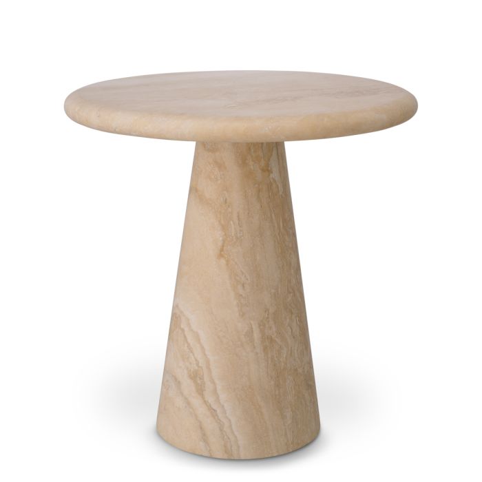 Table d'appoint en travertin | Eichholtz Adriana S