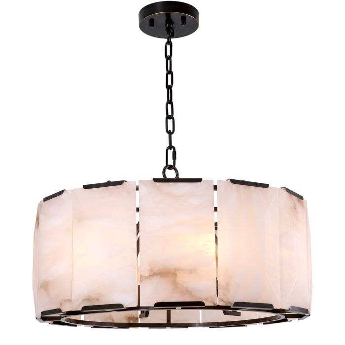 Lustre en bronze et en albâtre | Eichholtz Ortiz