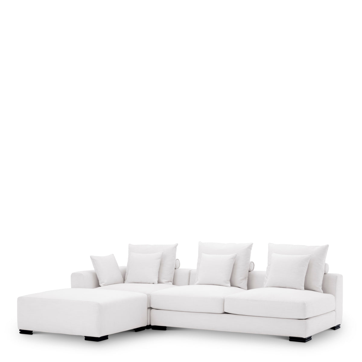 Canapé modulable 2 places en tissu blanc Avalon | Eichholtz Clifford - vue principale | REMO-HOME