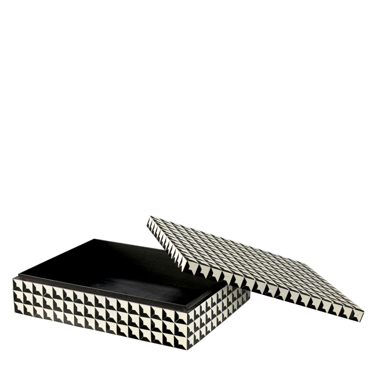 Panier cabas en noir et blanc | Eichholtz Box Cabas L - vue principale | REMO-HOME