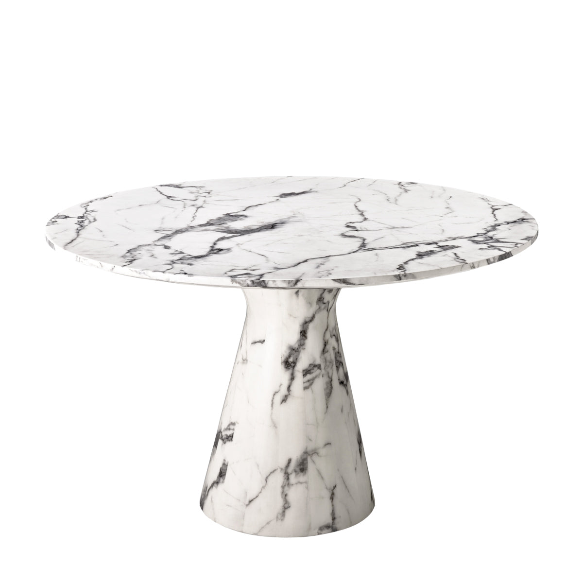Table à manger en faux marbre blanc | Eichholtz Turner - vue principale | REMO-HOME