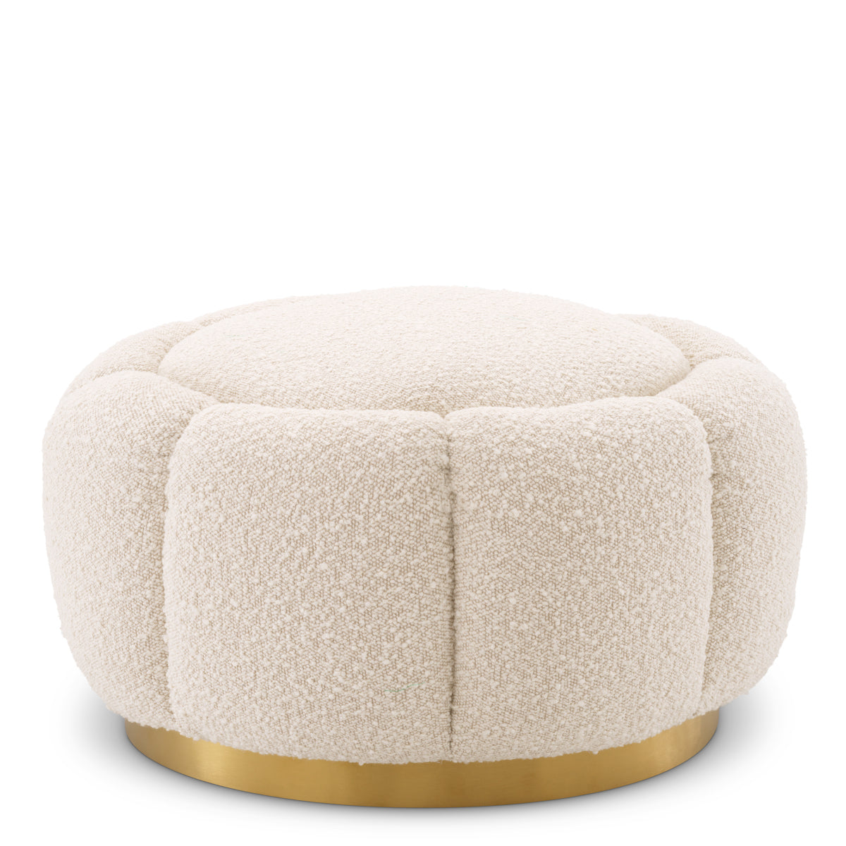 Ottoman en bouclé crème | Eichholtz Inger - vue principale | REMO-HOME