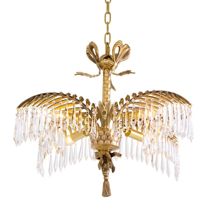 Lustre doré en cristal | Eichholtz Hildebrandt S
