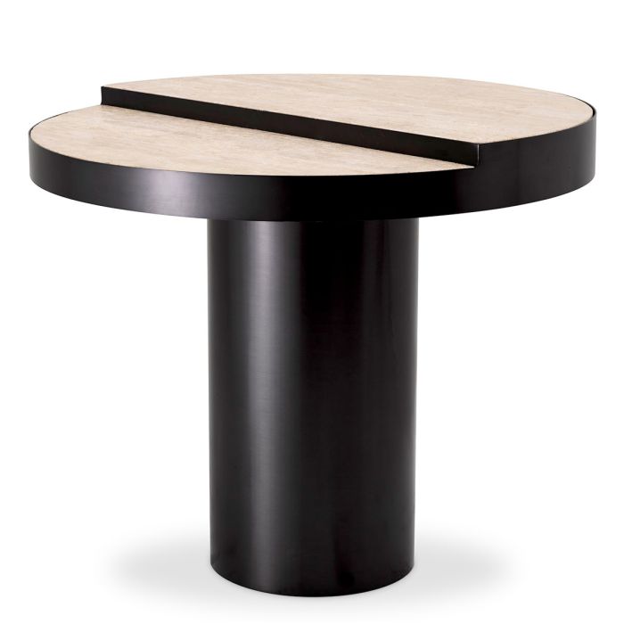 Table d'appoint en bronze et travertin | Eichholtz Excelsior
