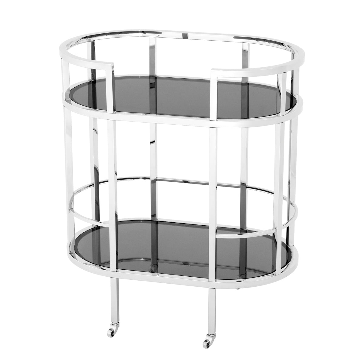 Trolley en acier inoxydable poli | Eichholtz Townhouse - vue principale | REMO-HOME
