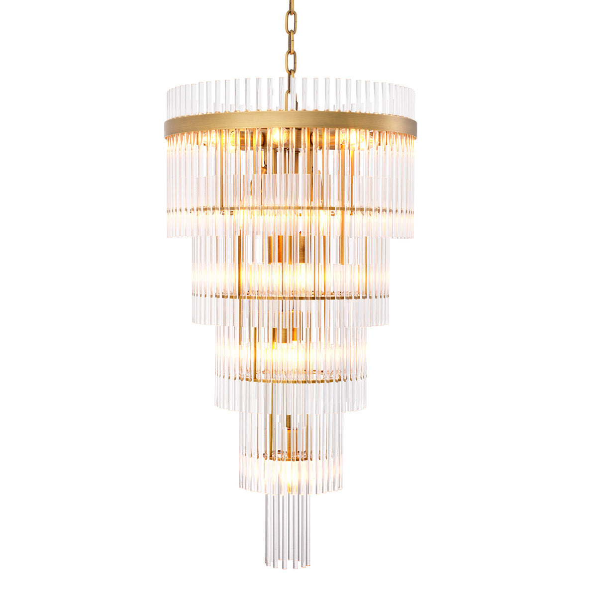 Chandelier en laiton antique | Eichholtz Yara L - vue principale | REMO-HOME