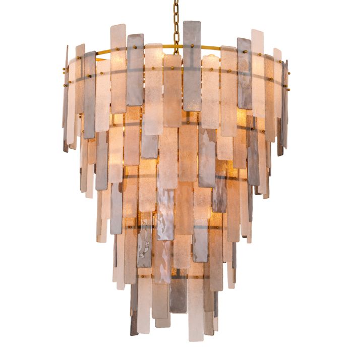 Lustre doré en verre soufflé | Eichholtz Greyson XXL