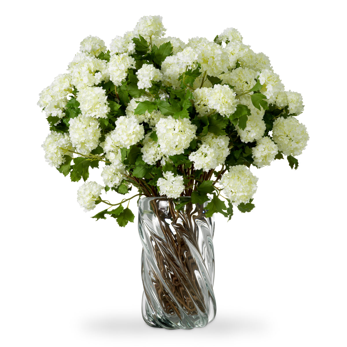 Bouquet de fleurs en hortensias neigeux de toucher réel 36 pcs | Eichholtz Bouquet of Hydrangeas snowball - vue principale | REMO-HOME