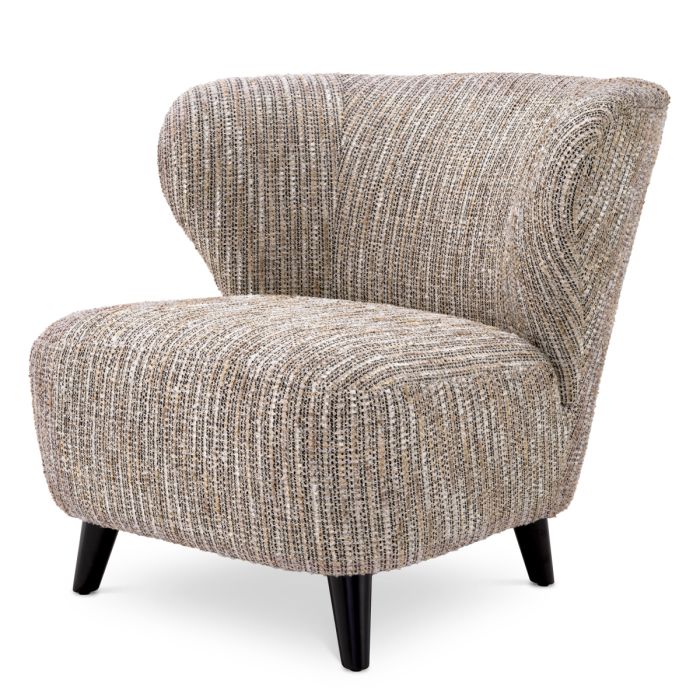 Fauteuil en tissu beige | Eichholtz Hydra