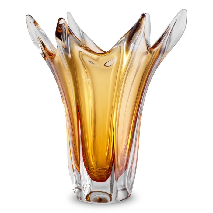 Vase en verre soufflé jaune | Eichholtz Sutter