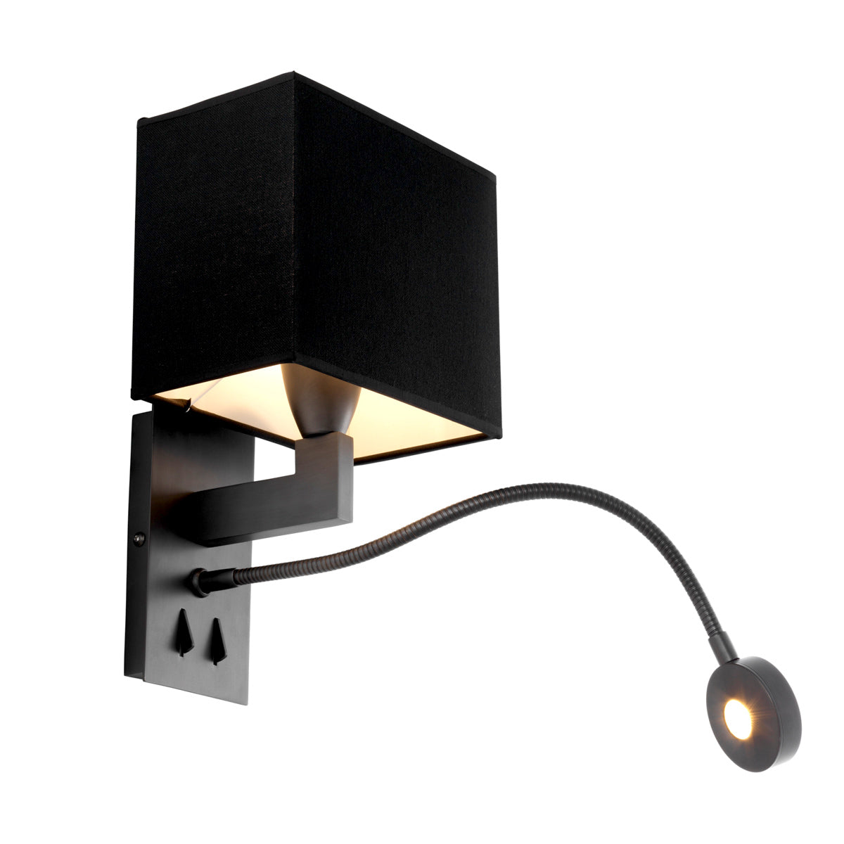 Applique murale en bronze avec abat-jour | Eichholtz Reading - vue principale | REMO-HOME