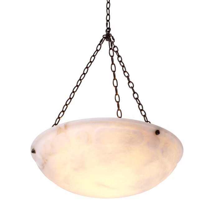 Lustre en bronze et albâtre | Eichholtz Novara