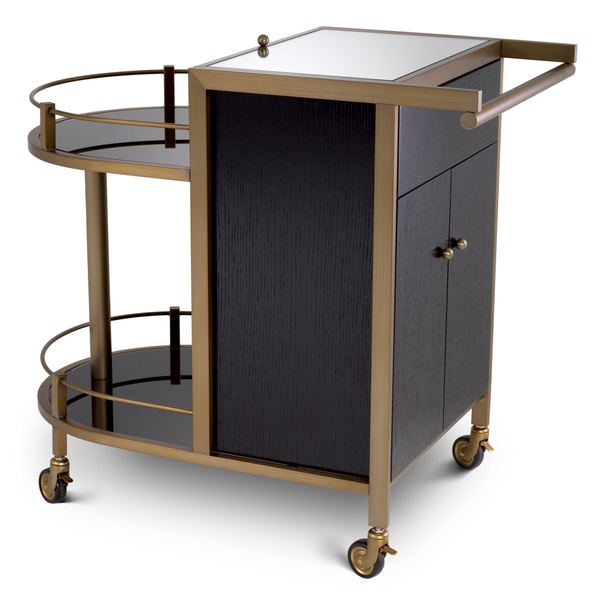 Trolley en laiton brossé | Eichholtz Bellini - vue principale | REMO-HOME