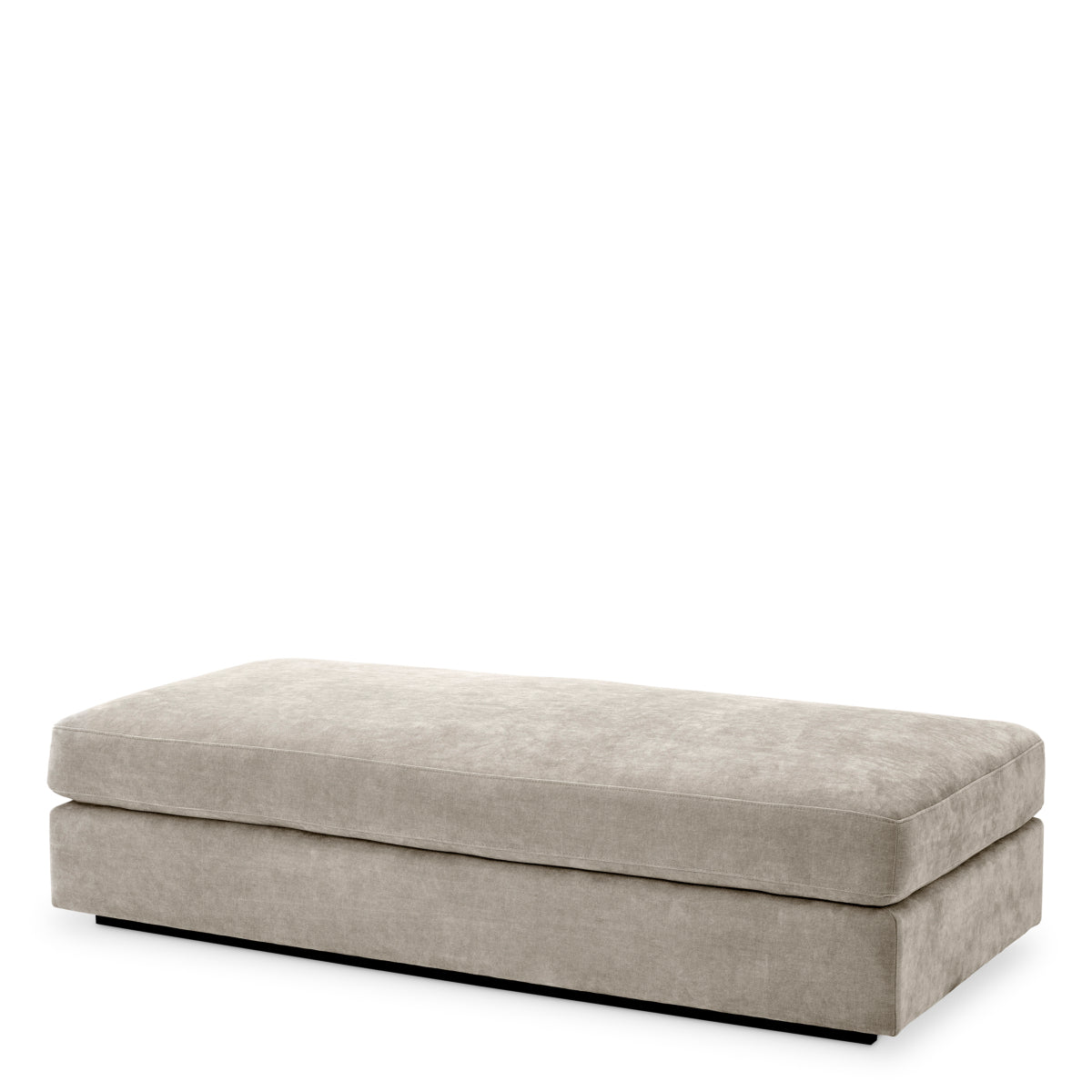 Ottoman en tissu clair sable | Eichholtz Vista Grande - vue principale | REMO-HOME