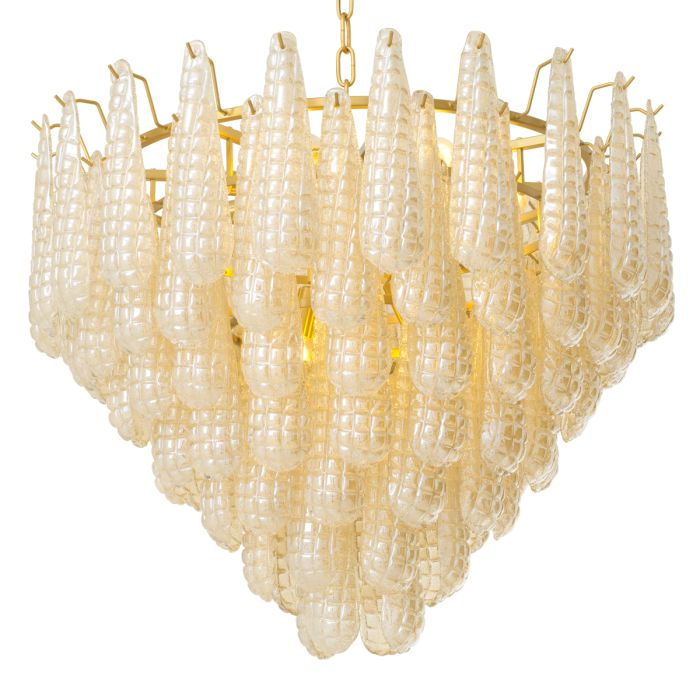 Lustre doré et verre champagne | Eichholtz Chaves L
