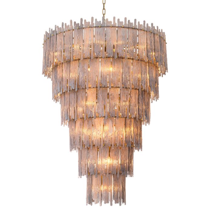 Lustre doré en verre fumé | Eichholtz Saint Roch XXL