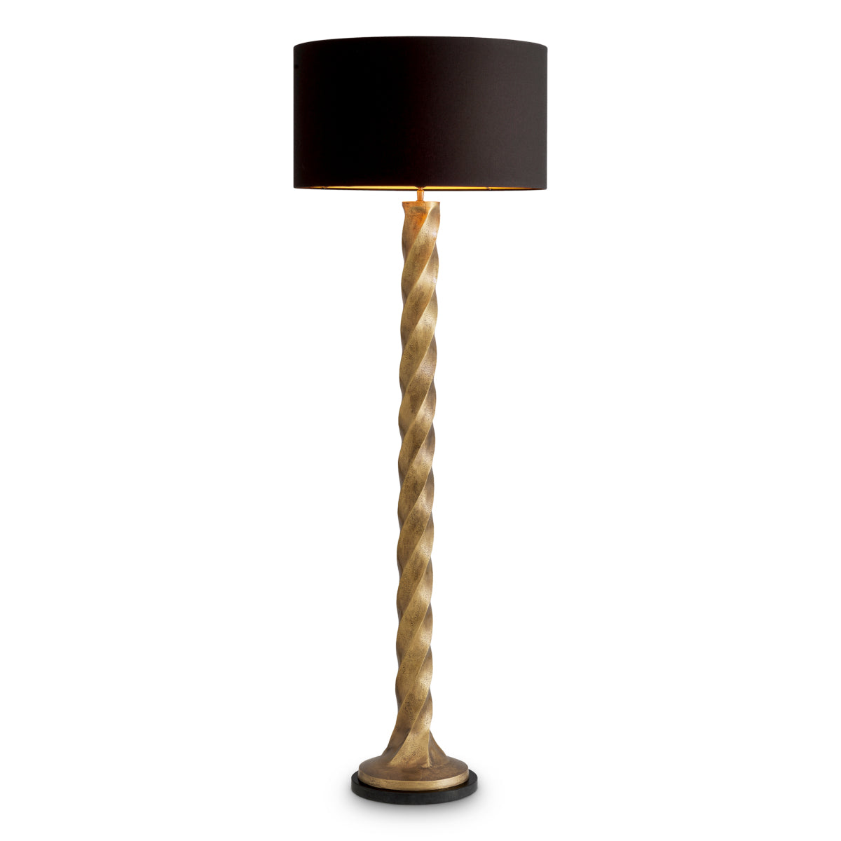 Lampe sur pied en laiton vintage avec abat-jour | Eichholtz Costanza - vue principale | REMO-HOME