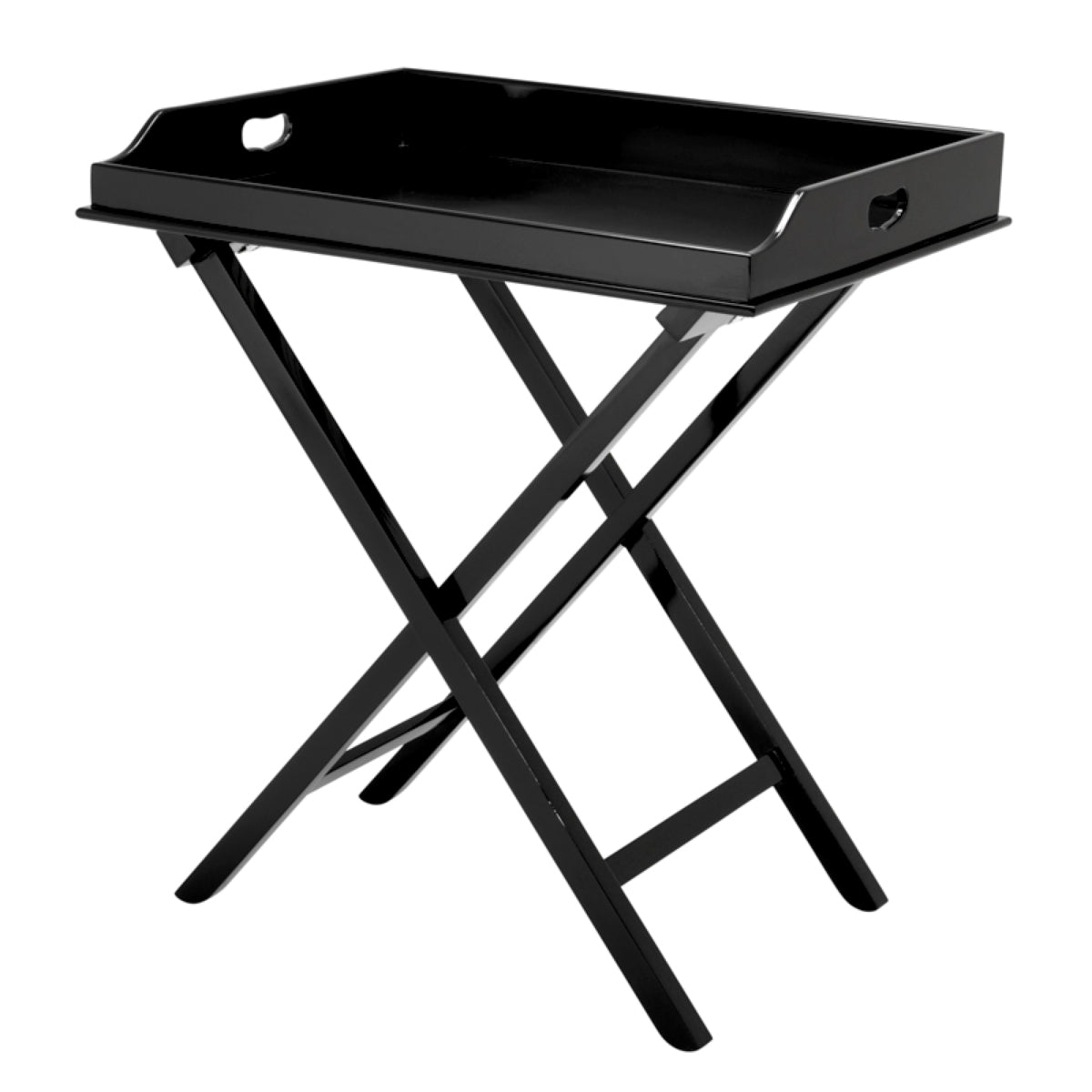 Plateau de service en finition noir piano | Eichholtz Osborn - vue principale | REMO-HOME