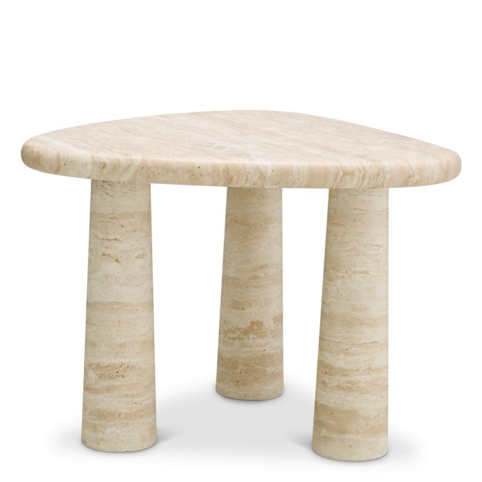 Table d'appoint en travertin | Eichholtz Larino S