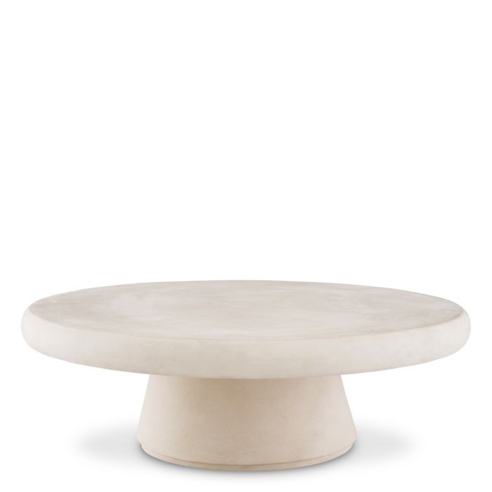 Table basse extérieur en béton crème | Eichholtz Cleon