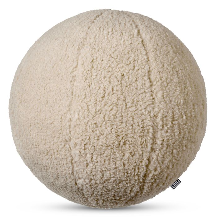 Coussin rond molletonné crème | Eichholtz Palla L