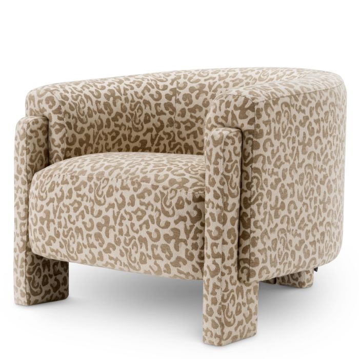 Fauteuil en tissu leopard | Eichholtz Hazelwood
