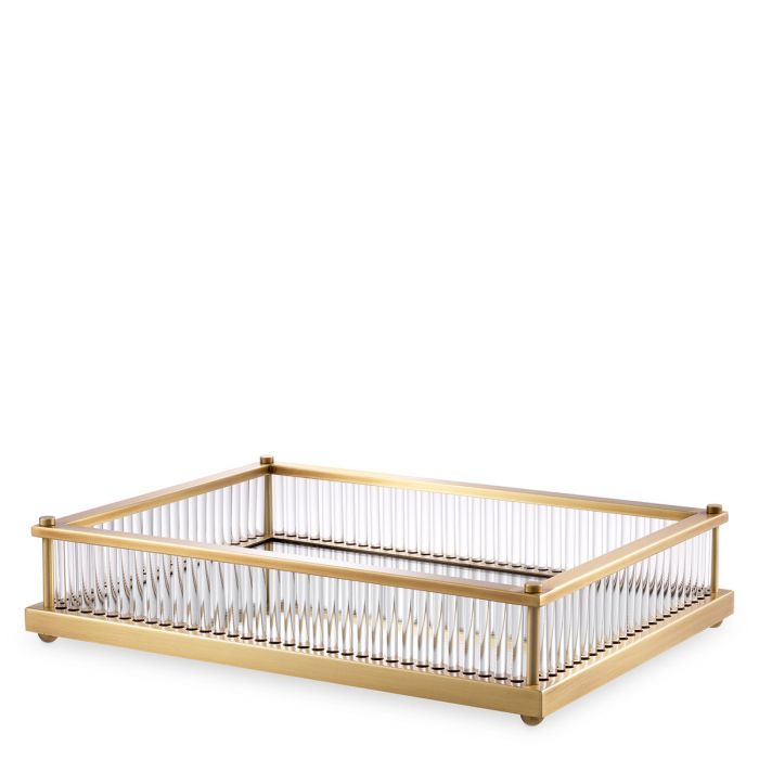 Plateau rectangulaire en laiton | Eichholtz Cora