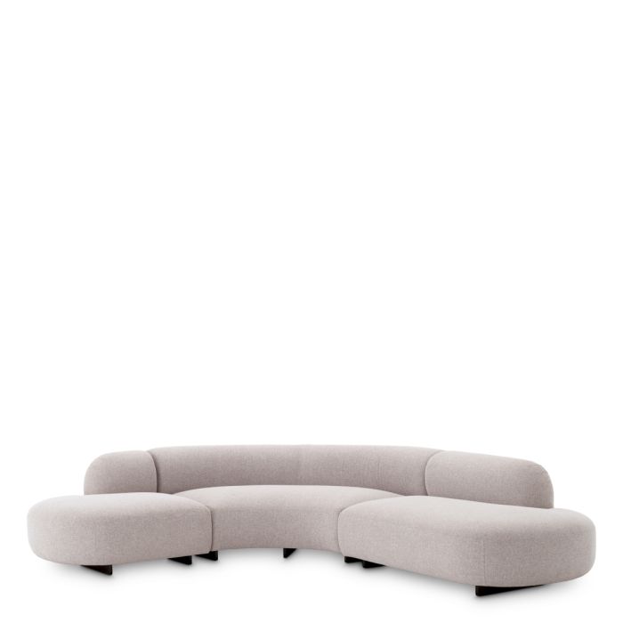 Canapé d'extérieur modulable 5-6 places gris | Eichholtz Bjorn L