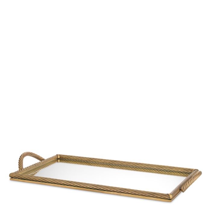 Plateau rectangulaire en laiton | Eichholtz Salvi L