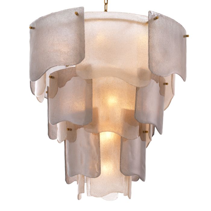 Lustre doré en verre fumé | Eichholtz Asinara L