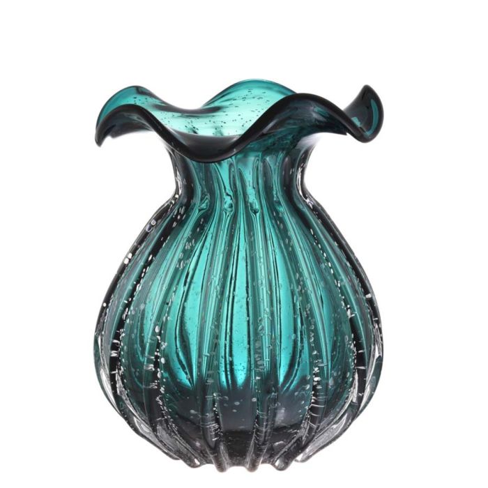 Vase en verre soufflé vert | Eichholtz Korakia L